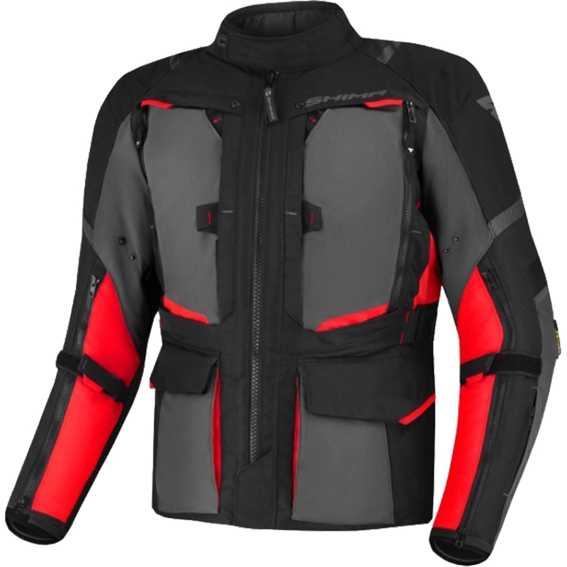 Kurtka motocyklowa Shima Hero 2.0 black-grey-red