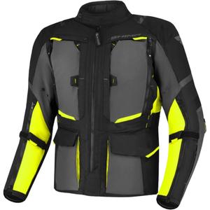 Kurtka motocyklowa Shima Hero 2.0 czarno-szara-fluo żółta