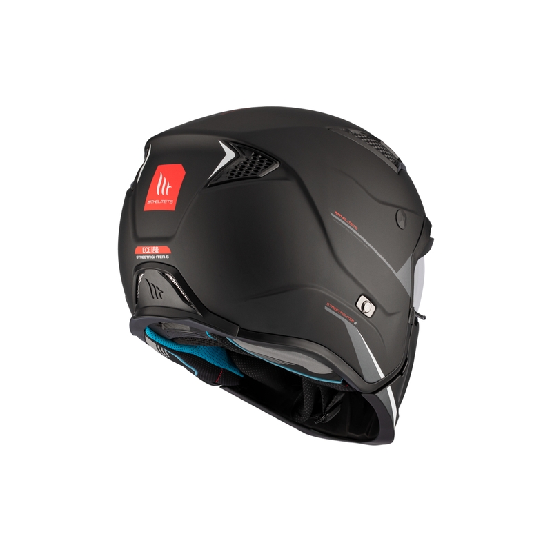 Kask otwarty z maską MT Streetfighter SV S Solid A1 czarny mat z wizjerem irydowym - II gatunek - II. jakość