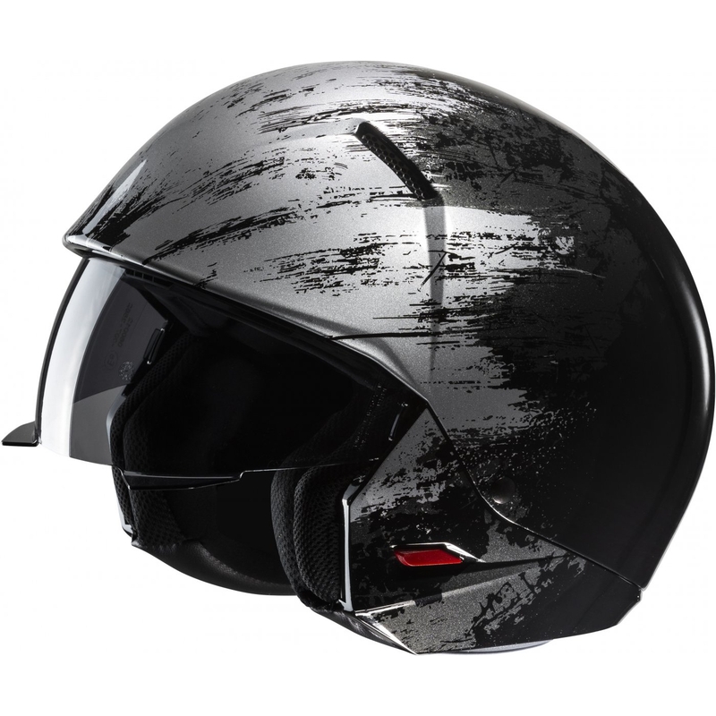 Kask otwarty z maską HJC i20 Furia MC5 czarno-szary - II gatunek - II. jakość