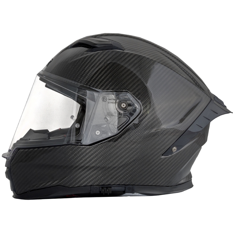 Kask motocyklowy integralny Street Racer Titan Carbon czarny - II gatunek - II. jakość