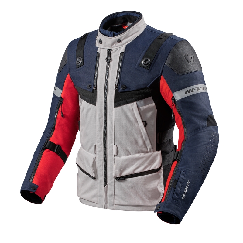 Kurtka motocyklowa Revit Defender 3 GTX czerwono-niebieska - II gatunek - II. jakość