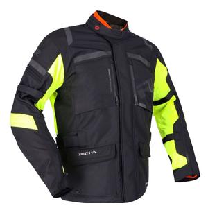 Kurtka motocyklowa RICHA Brutus GTX czarno-fluo-żółta wyprzedaż - II gatunek - II. jakość