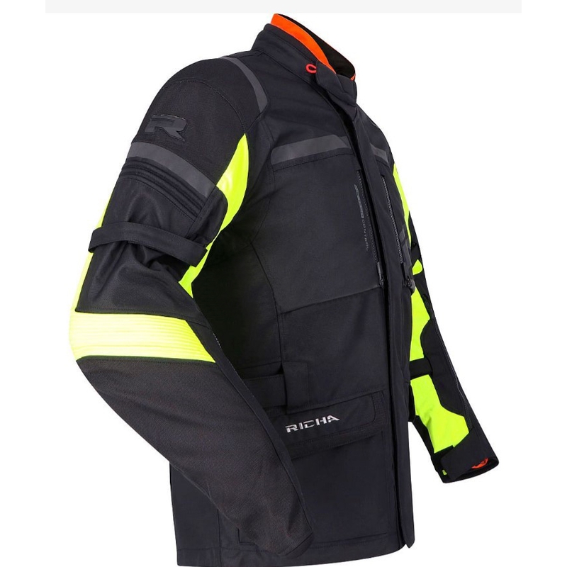 Kurtka motocyklowa RICHA Brutus GTX czarno-fluo-żółta wyprzedaż - II gatunek - II. jakość