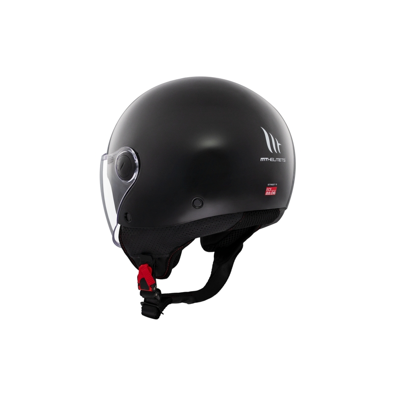 Kask motocyklowy otwarty MT Street S czarny połysk - II gatunek - II. jakość