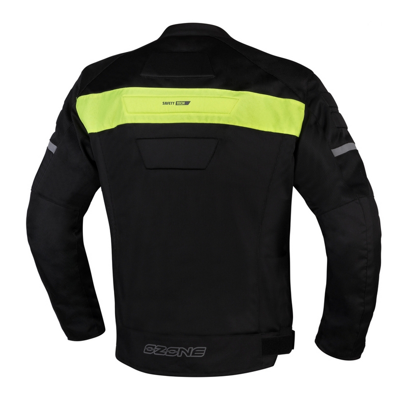 Kurtka motocyklowa Ozone Dart czarno-fluo-żółta - II gatunek - II. jakość