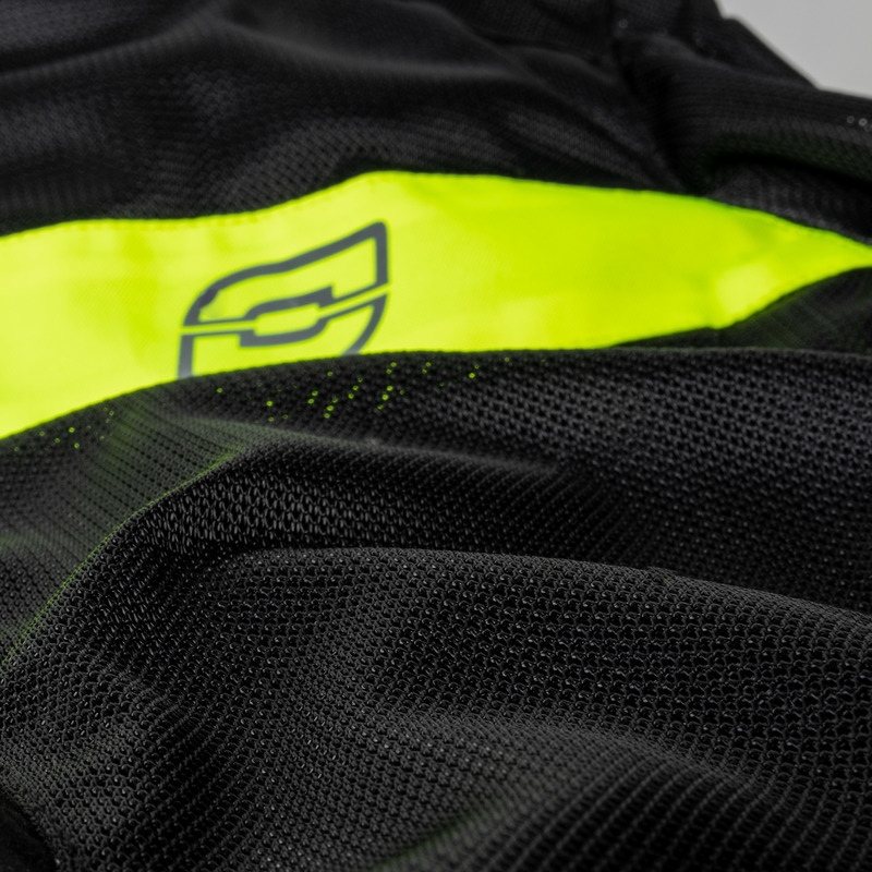 Kurtka motocyklowa Ozone Dart czarno-fluo-żółta - II gatunek - II. jakość