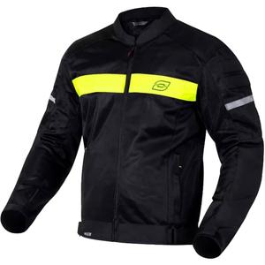 Kurtka motocyklowa Ozone Dart czarno-fluo-żółta - II gatunek - II. jakość