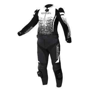 Kombinezon motocyklowy RSA GT2 czarno-biały, sprzedaż - II gatunek wyprzedaż - II. jakość