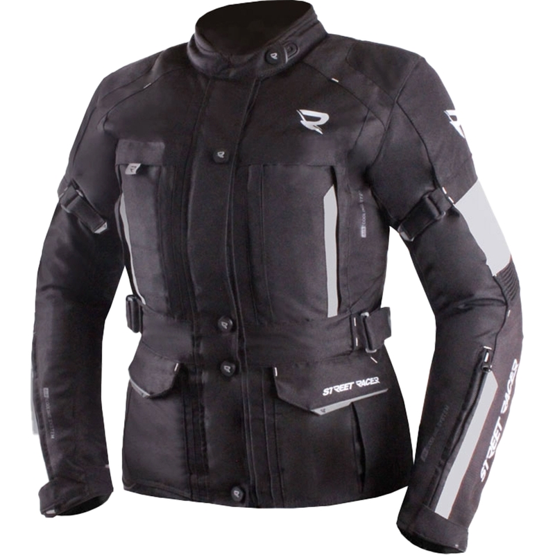 Kurtka motocyklowa damska Street Racer Hilax czarno-szara - II gatunek - II. jakość