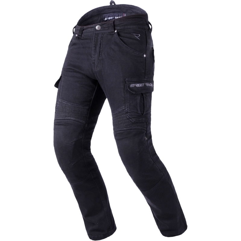 Jeansy motocyklowe Street Racer Cargo CE czarne 2 - 2. gatunek - II. jakość