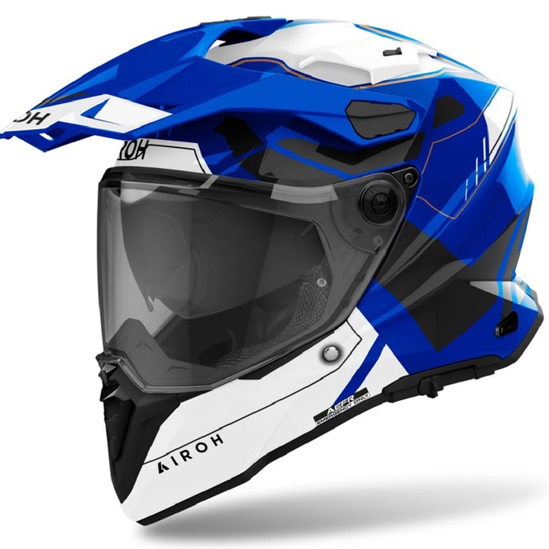 Kask enduro Airoh Commander 2 Reveal błyszczący niebieski