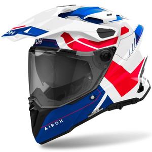 Kask enduro Airoh Commander 2 Reveal błyszczący niebiesko-czerwony