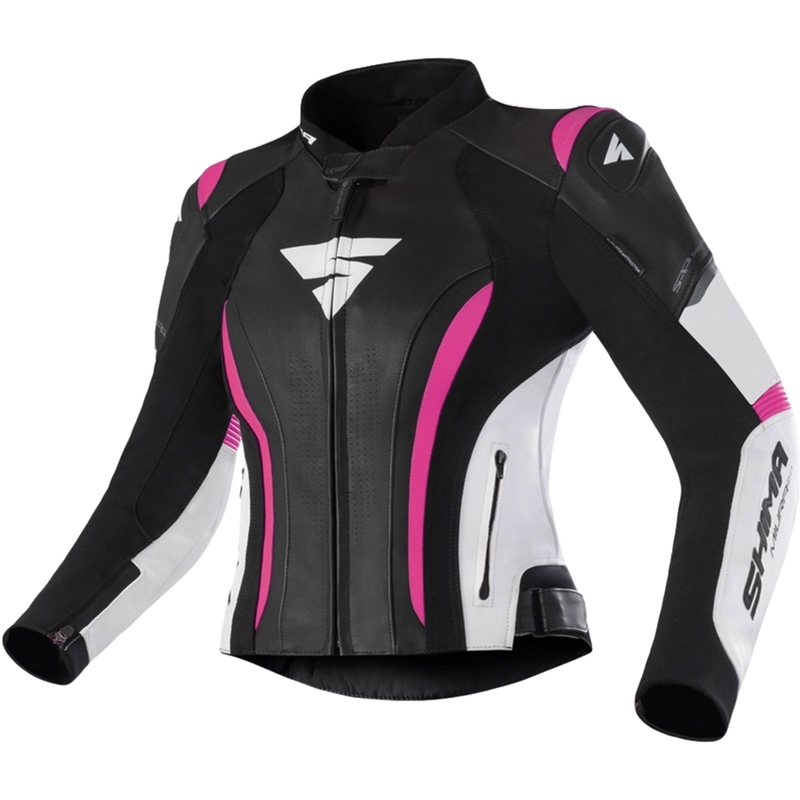 Damska kurtka motocyklowa Shima Miura 2.0 czarno-biało-różowa