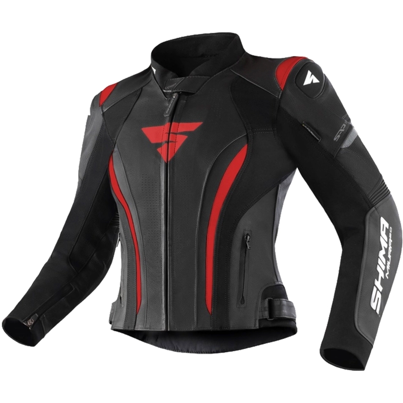 Kurtka motocyklowa damska Shima Miura 2.0 czarno-czerwona