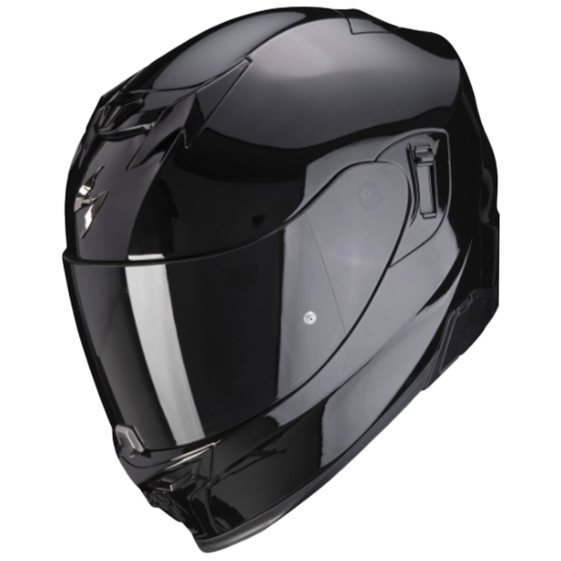 Kask integralny Scorpion EXO-520 EVO AIR Solid, czarny połysk, sprzedaż - II gatunek wyprzedaż - II. jakość