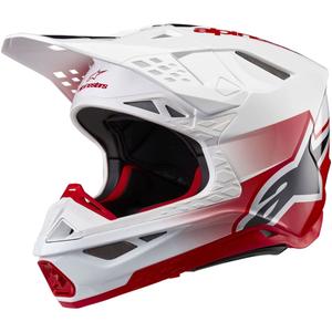 Kask motocrossowy Alpinestars Supertech S-M10 Unite czerwono-biały