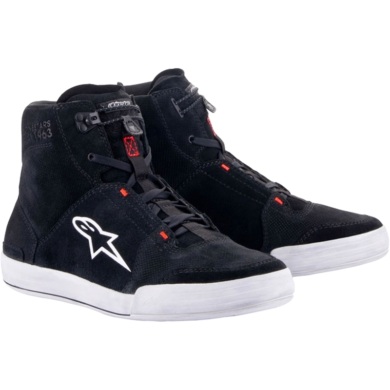 Buty motocyklowe Alpinestars Chrome, czarno-szaro-fluo-czerwone