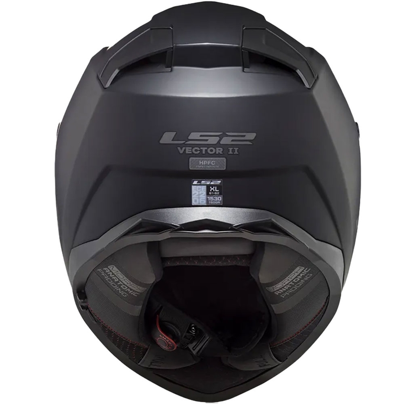 Kask motocyklowy integralny LS2 FF811 Vector II Solid czarny matowy