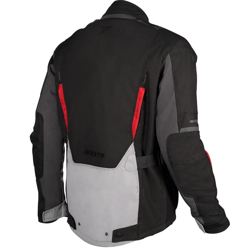 Kurtka motocyklowa Seventy Degrees SD-JT83 Tonale czarno-szaro-czerwona