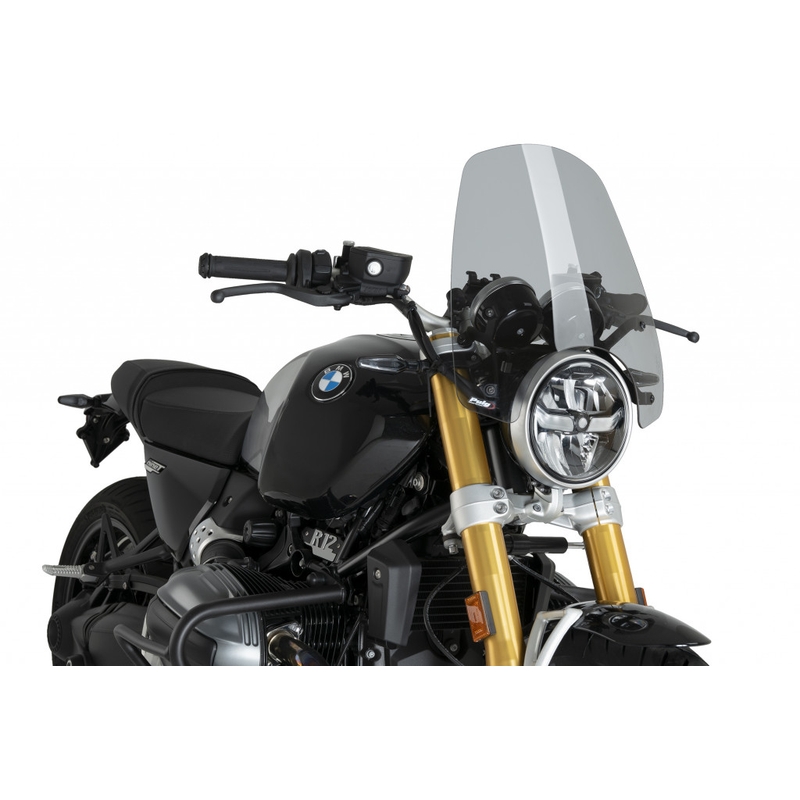 Windshield PUIG NEW GEN. TOURING smoke for BMW R 1200 Nine T 2024-2026, BMW R 12 2024-2025