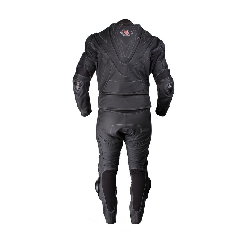 Skórzane spodnie motocyklowe Tschul 737 Vintage czarne wyprzedaż