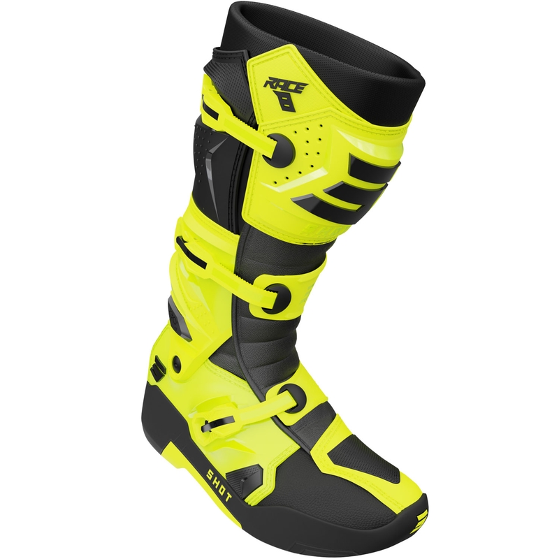 Buty motocrossowe Shot Race 8 fluo żółte