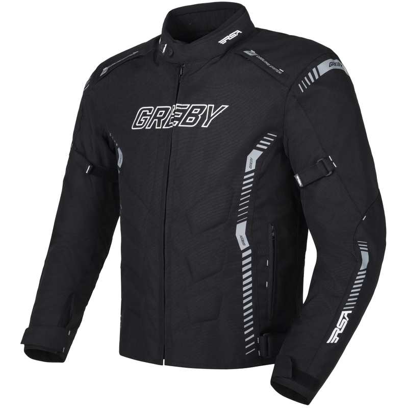 Kurtka motocyklowa RSA Greby 2 czarno-szara