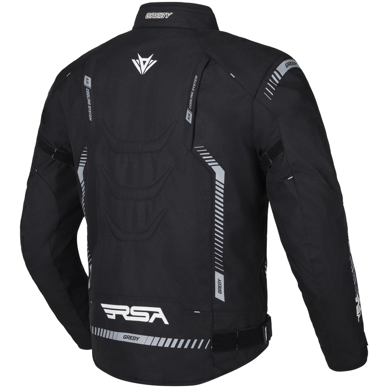 Kurtka motocyklowa RSA Greby 2 czarno-szara