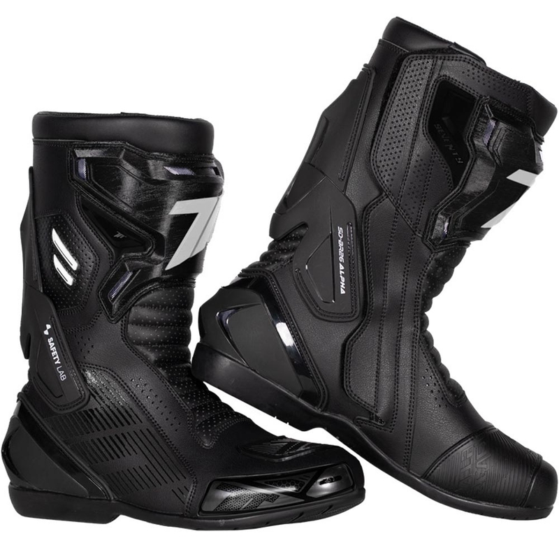 Buty motocyklowe Seventy Degrees SD-BR26 Alpha czarno-białe
