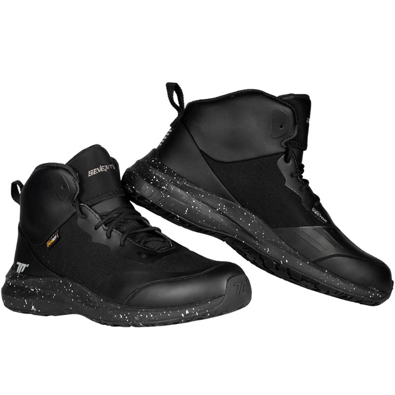 Buty motocyklowe Seventy Degrees SD-BC4 Vector w kolorze czarnym