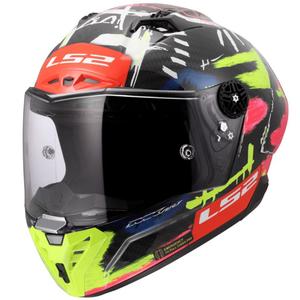 Kask motocyklowy integralny LS2 FF805 Thunder GP Aero Replica Aldeguer 25 błyszczący czarno-czerwono-zielony
