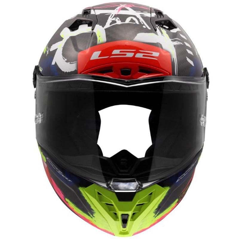 Kask motocyklowy integralny LS2 FF805 Thunder GP Aero Replica Aldeguer 25 błyszczący czarno-czerwono-zielony