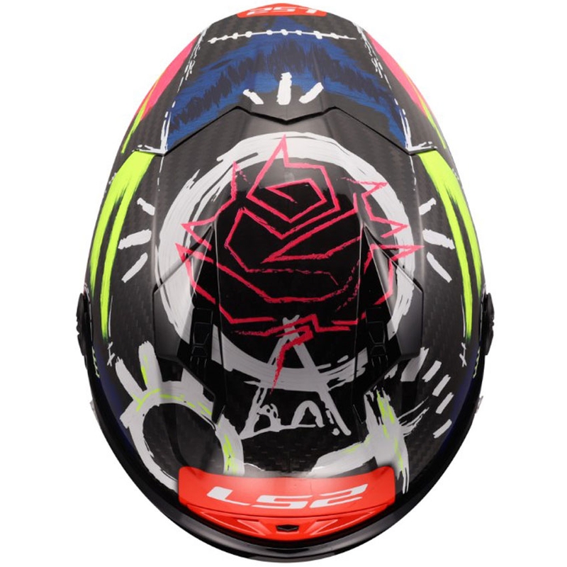 Kask motocyklowy integralny LS2 FF805 Thunder GP Aero Replica Aldeguer 25 błyszczący czarno-czerwono-zielony