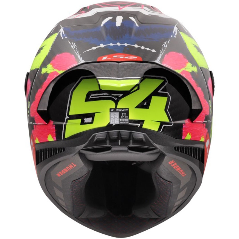 Kask motocyklowy integralny LS2 FF805 Thunder GP Aero Replica Aldeguer 25 błyszczący czarno-czerwono-zielony