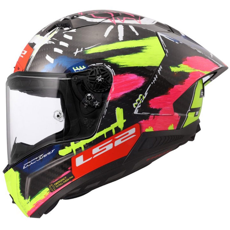 Kask motocyklowy integralny LS2 FF805 Thunder GP Aero Replica Aldeguer 25 błyszczący czarno-czerwono-zielony