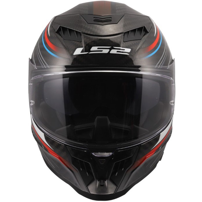Kask motocyklowy integralny LS2 FF807 Dragon Subic biało-niebiesko-czerwony