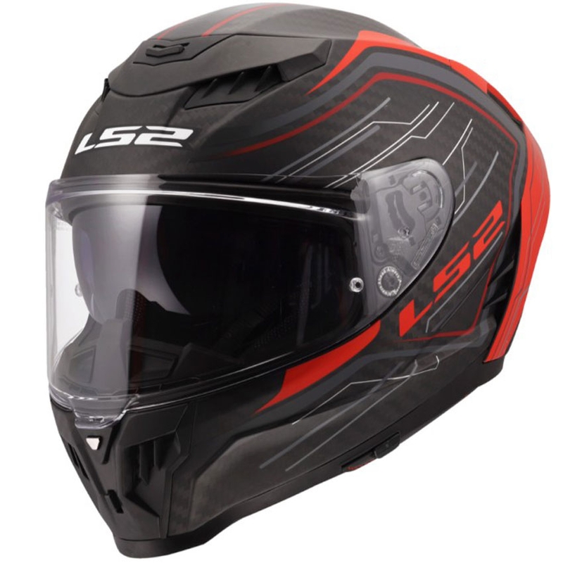 Kask motocyklowy integralny LS2 FF807 Dragon Subic czerwony