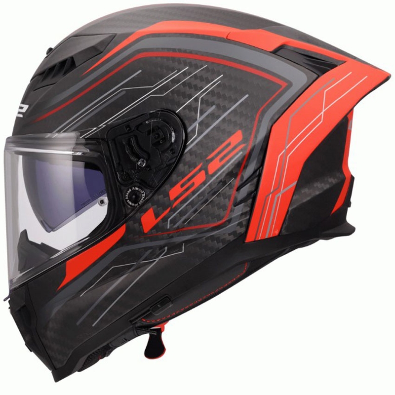 Kask motocyklowy integralny LS2 FF807 Dragon Subic czerwony