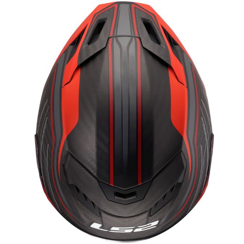Kask motocyklowy integralny LS2 FF807 Dragon Subic czerwony