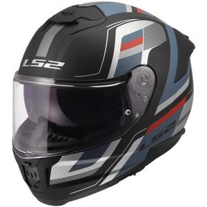 Kask motocyklowy integralny LS2 FF808 Stream II Vintage czarno-petrol