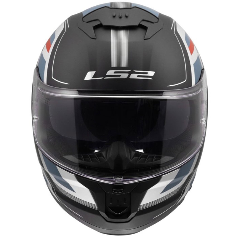 Kask motocyklowy integralny LS2 FF808 Stream II Vintage czarno-petrol