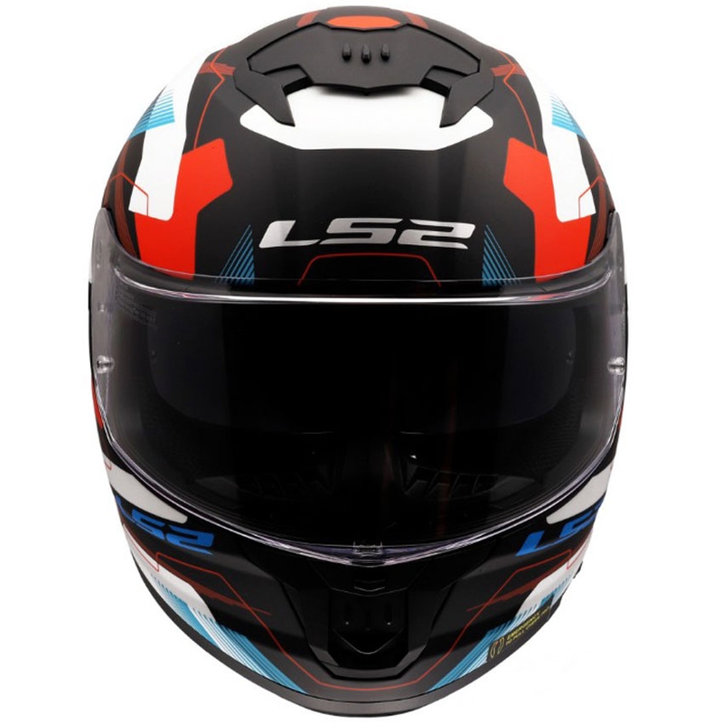 Kask motocyklowy integralny LS2 FF808 Stream II Mika matowy biało-niebieski
