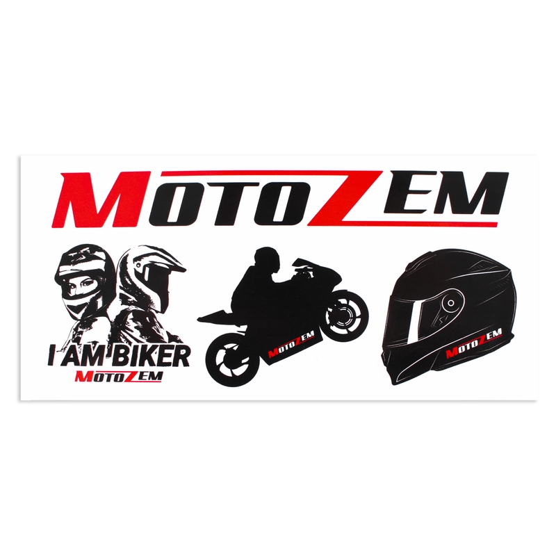 Zestaw naklejek drogowych MotoZem