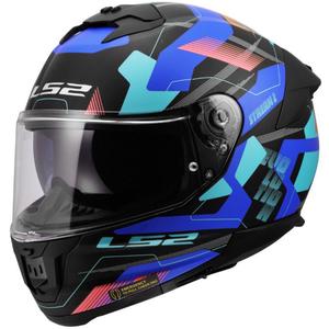 Kask motocyklowy integralny LS2 FF808 Stream II Mika matowy czarno-niebieski