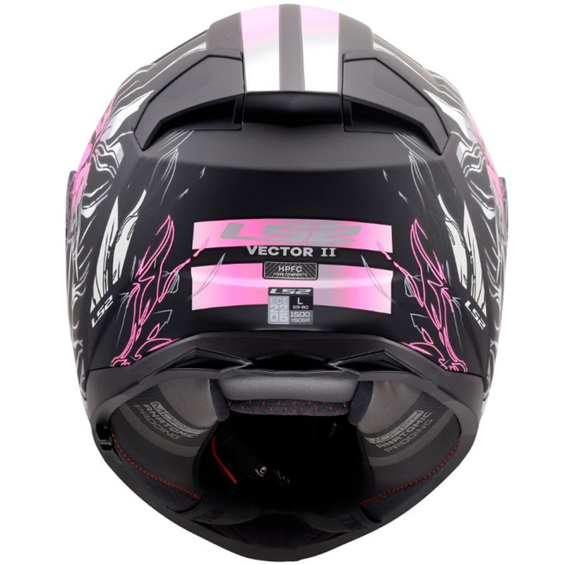 Kask motocyklowy integralny LS2 FF811 Vector II Darflo matowy czarno-różowy