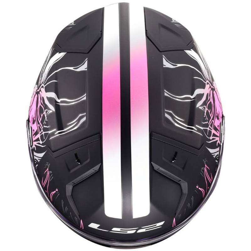 Kask motocyklowy integralny LS2 FF811 Vector II Darflo matowy czarno-różowy