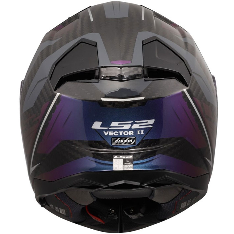 Kask motocyklowy integralny LS2 FF811 Vector II C Savage Chameleon czarno-fioletowy