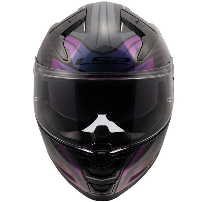 Kask motocyklowy integralny LS2 FF811 Vector II C Savage Chameleon czarno-fioletowy