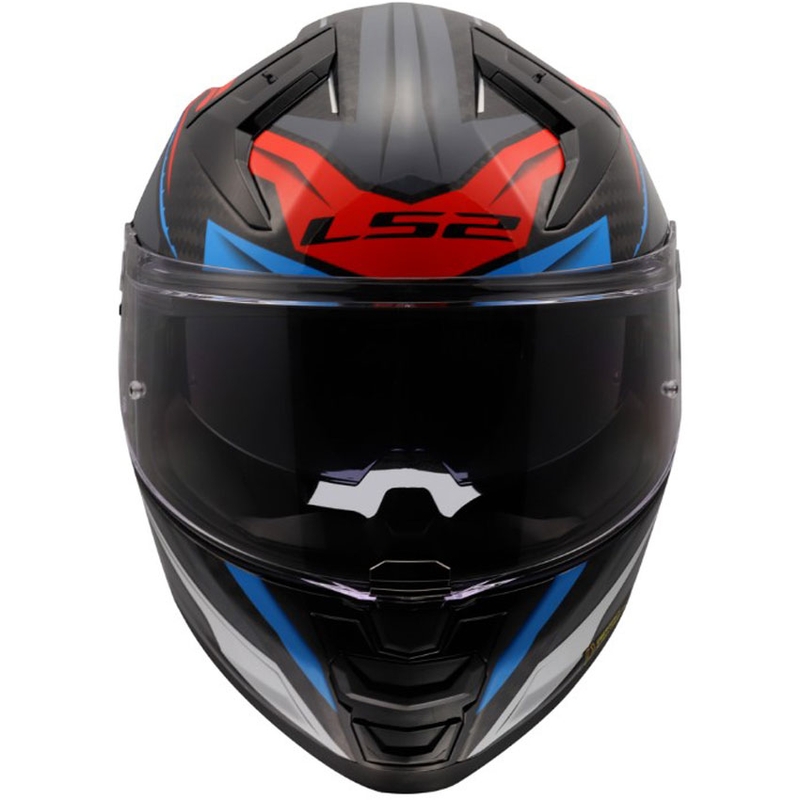 Kask motocyklowy integralny LS2 FF811 Vector II C Savage biało-niebiesko-czerwony